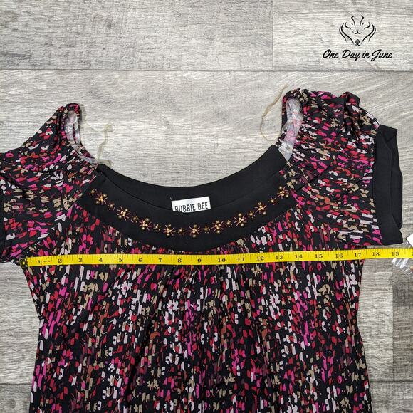 Robbie Bee Short Sleeve Mini Dress Size 8 - Picture 3 of 5